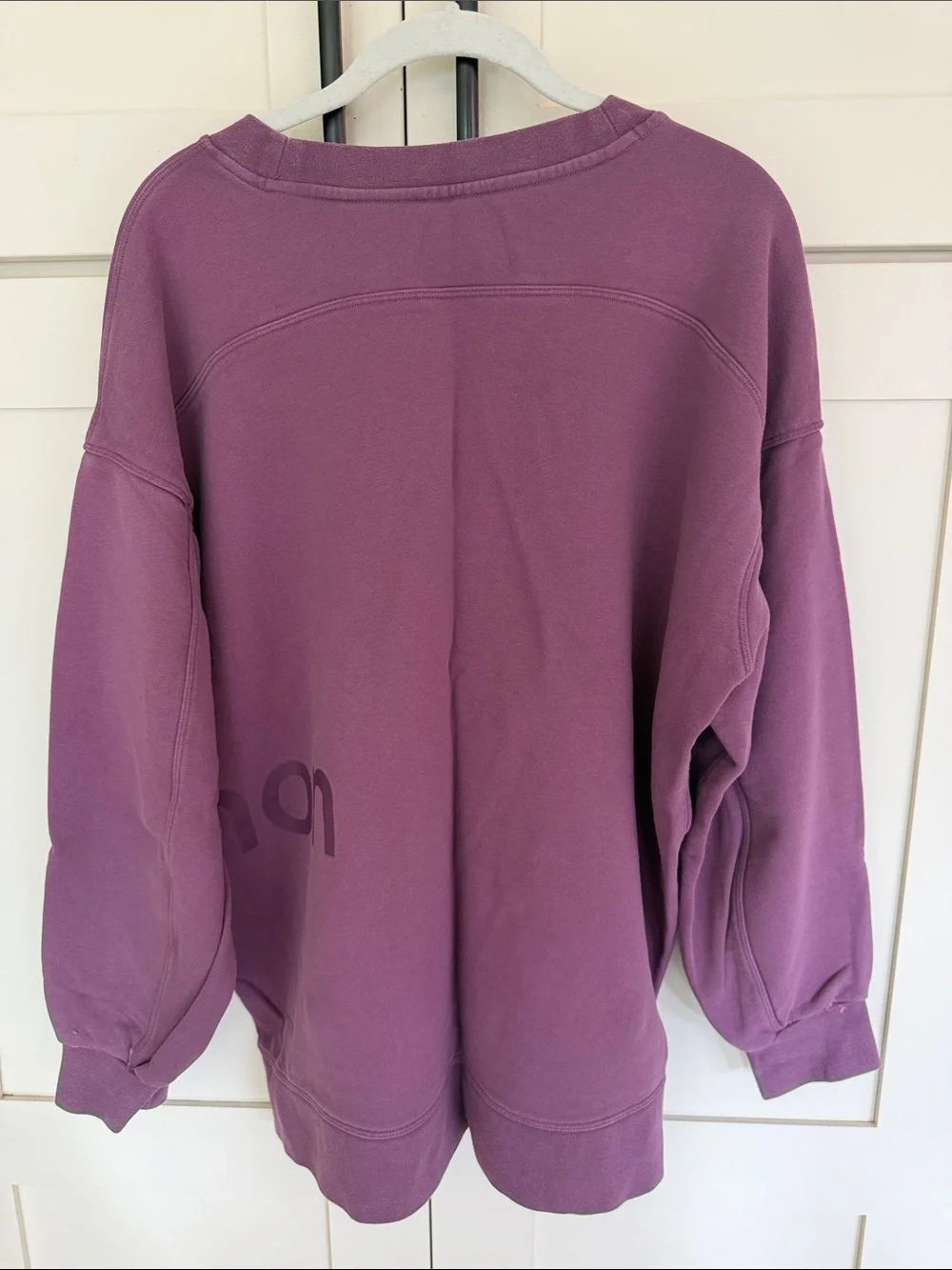 Lululemon Perfectly Oversized Crew Graphic in Vintage Plum